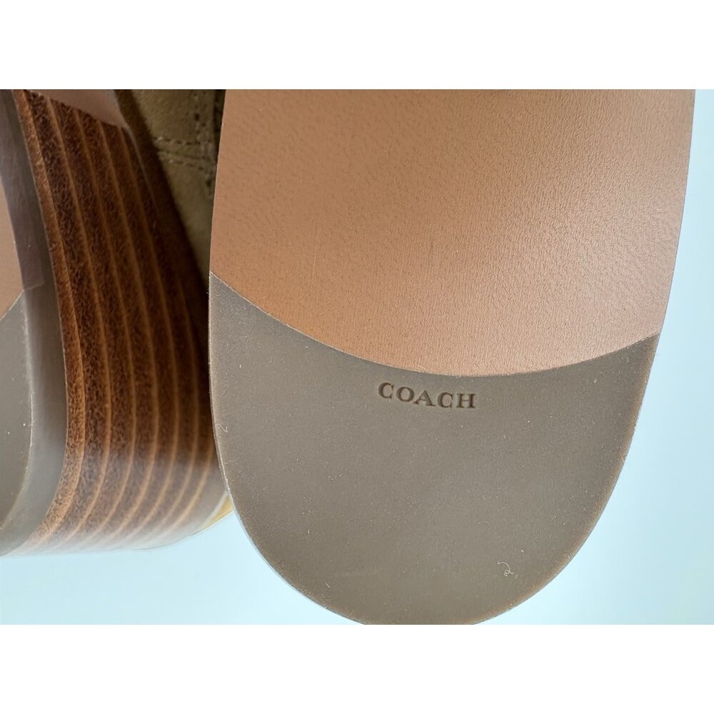 Coach Women's DEVIN BOOTIE Size 10 Leather Beige G 3325 MSRP $195.00 NEW - Picture 10 of 12
